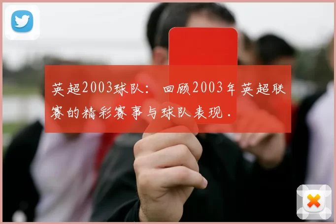 英超2003球队：回顾2003年英超联赛的精彩赛事与球队表现 .