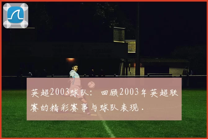英超2003球队：回顾2003年英超联赛的精彩赛事与球队表现 .